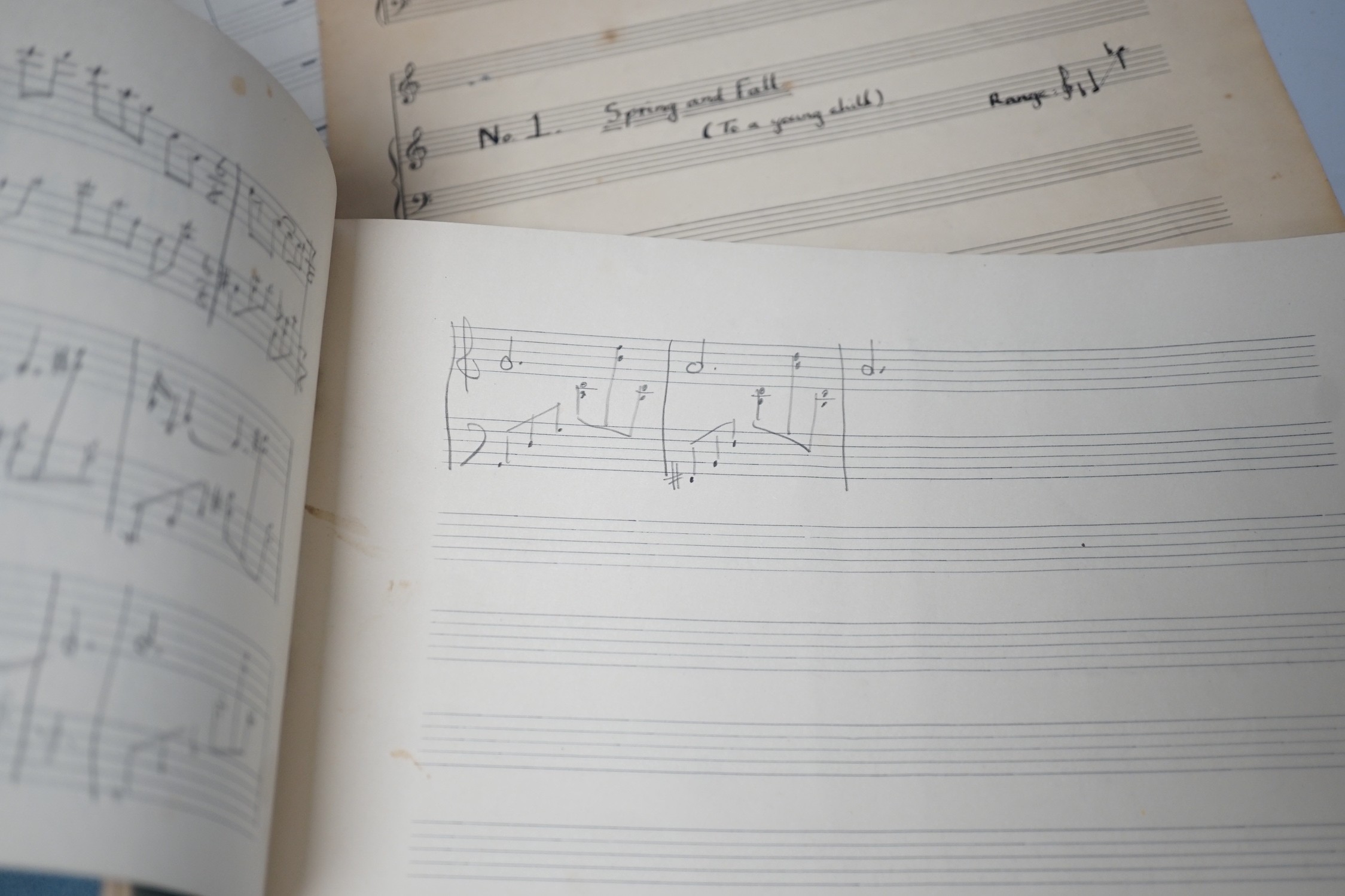 Jonathan Hinden, conductor and former Head of Music staff at Glyndebourne, a collection of his hand-annotated manuscript books